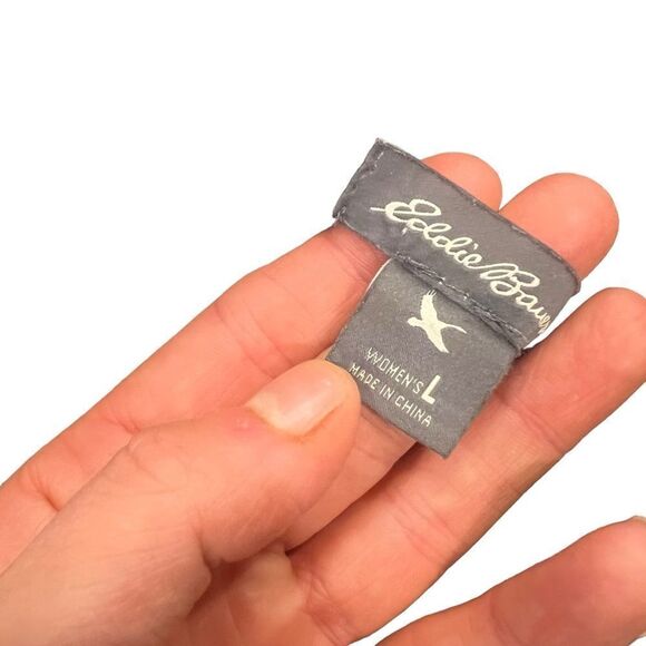 Eddie Bauer Black and Gray Knit Women's Sweater Hoodie - Picture 3 of 9